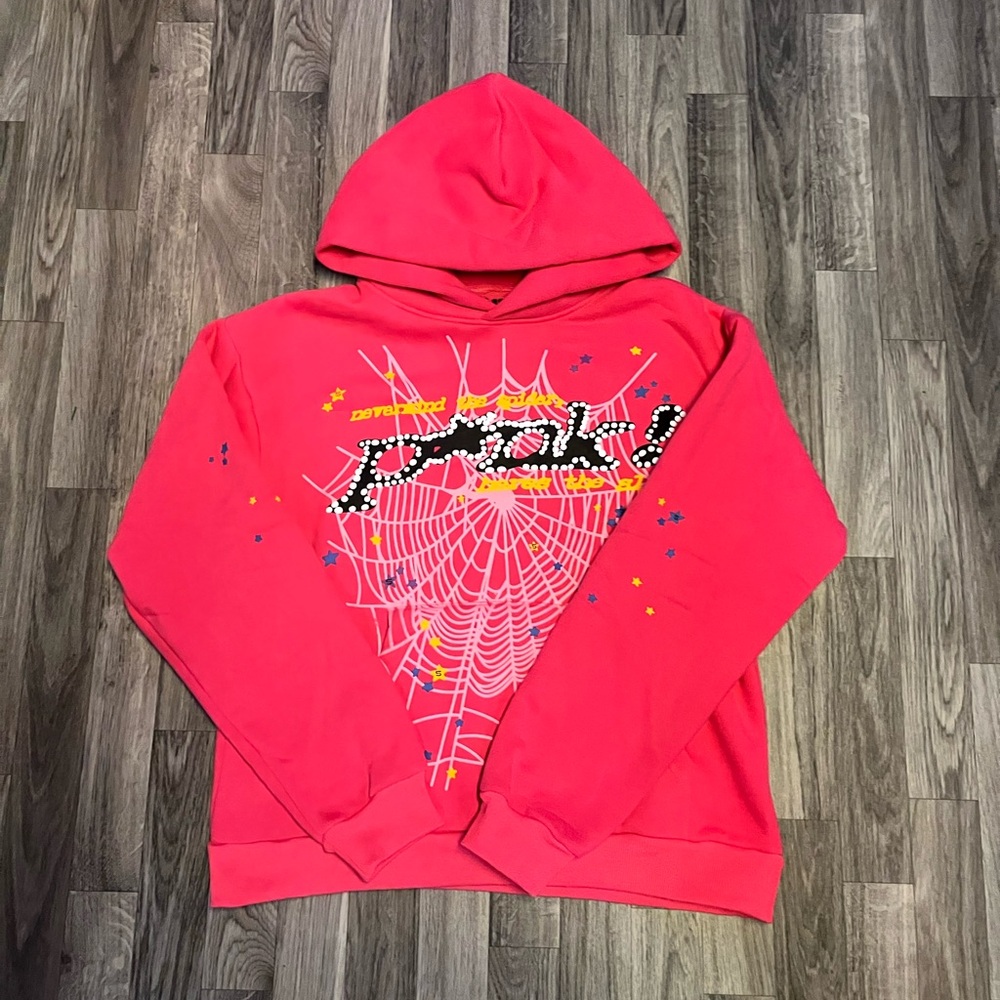 Authentic pink spider hoodie